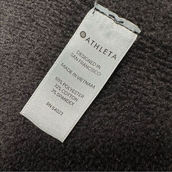 ATHLETA Cozy Karma Reversible Wrap Cardigan Sweatshirt Black Size Small - Picture 10 of 10